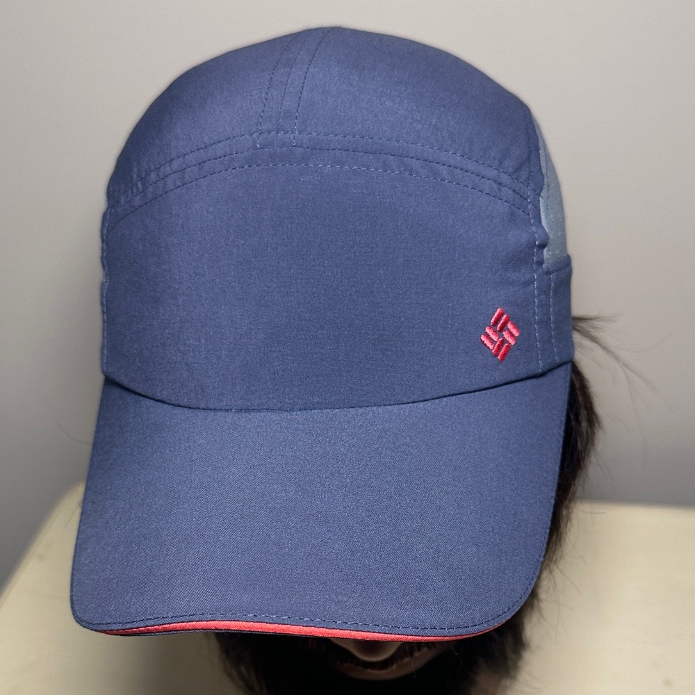 Columbia Navy and Gray sporty Cap with Red Detail and elastic adjustable back